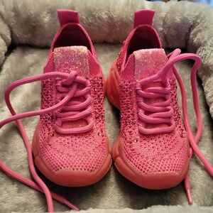 Sparkly Pink Kids Sneakers